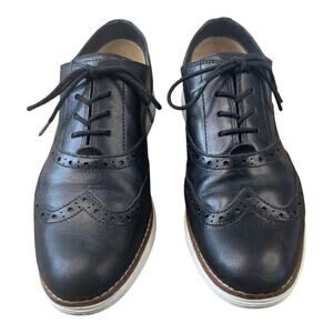 COLE HAAN Classic OriginalGrand Black Wingtip Oxford Women’s Size 9.5